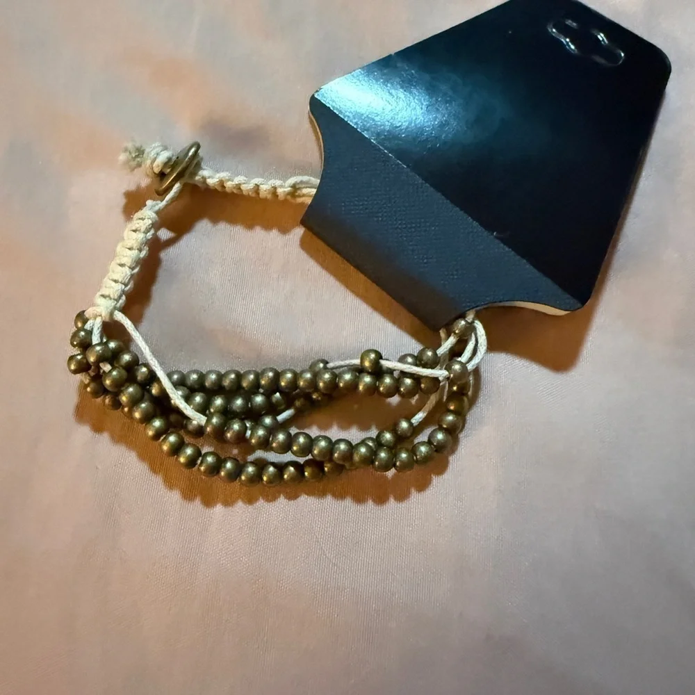 Bronze Beaded Bracelet NWT
